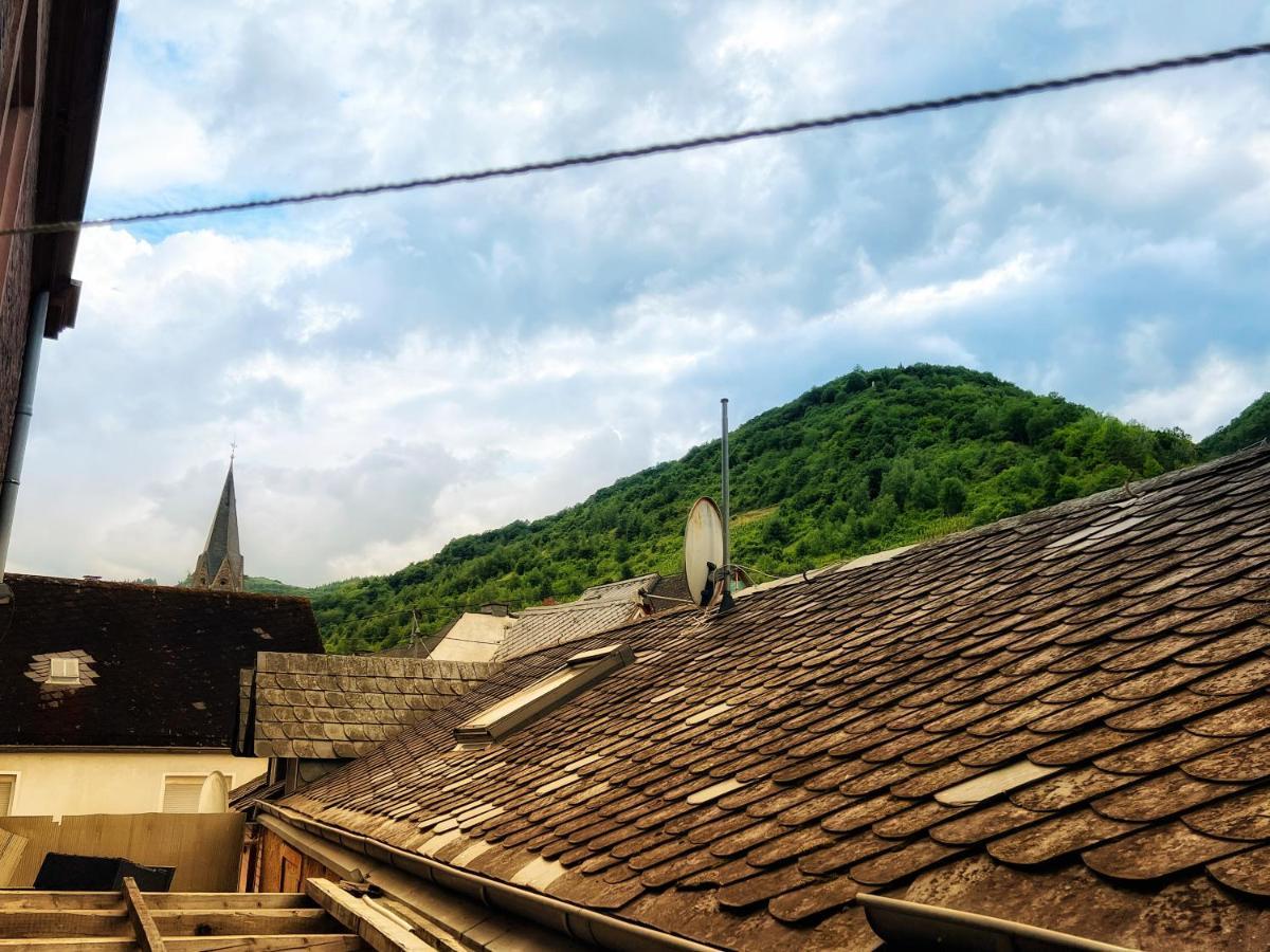 Direkter Moselblick I Altbau I 4 Personen I Terrasse Apartman Sankt Aldegund Kültér fotó