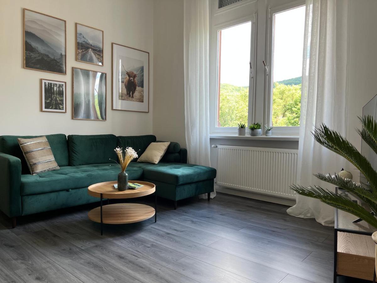 Direkter Moselblick I Altbau I 4 Personen I Terrasse Apartman Sankt Aldegund Kültér fotó